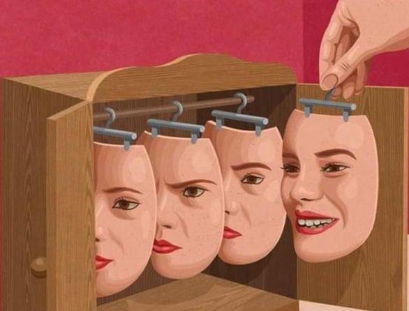 讽刺现实社会丑恶的10幅插画生活中好像人人都戴着面具