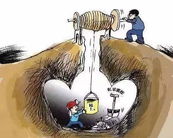 水资源短缺漫画图片