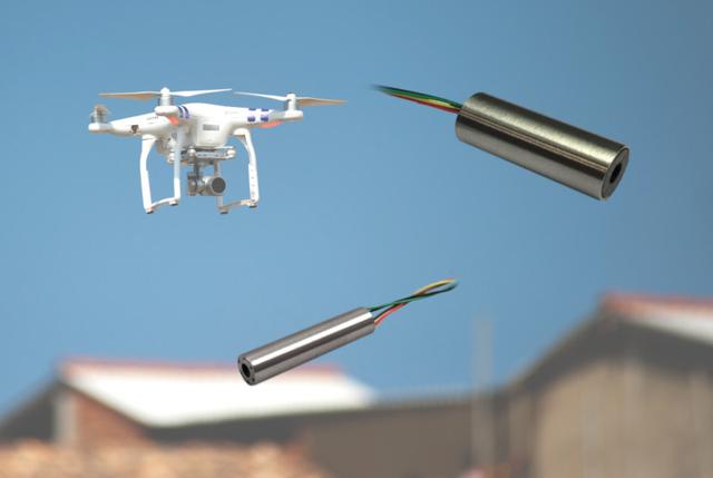 用于无人机飞行位置参数监测的um375微型位移传感器