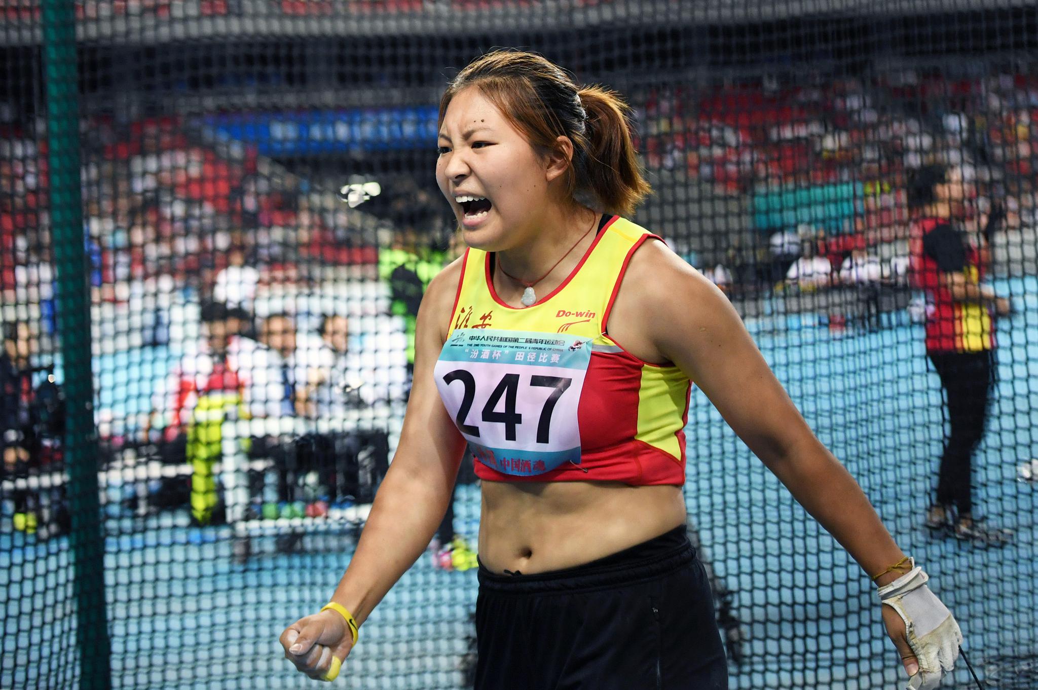 二青会|田径:体校甲组女子链球决赛赛况