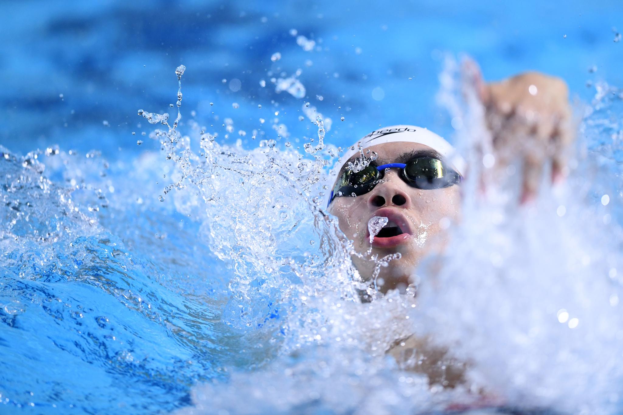 二青会游泳:王简嘉禾200米自由泳摘铜  李冰洁获第三块银牌
