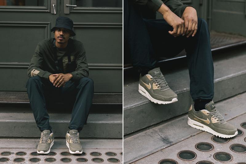 棉麻鞋面   木纹装饰!maharishi x air max 90 联名近期发售!