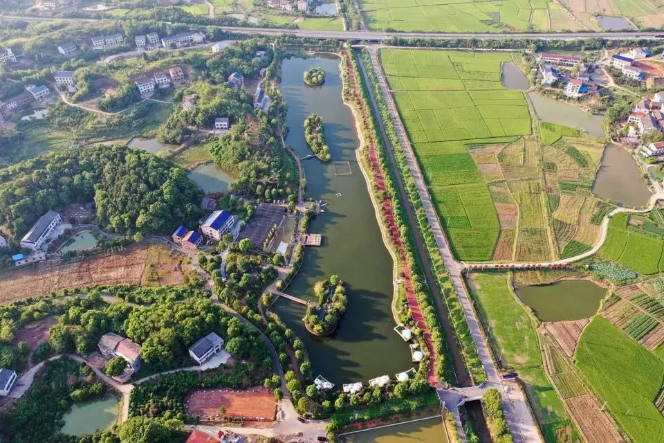 航拍大城衡阳"后花园"——石鼓区角山乡 田园风光如画