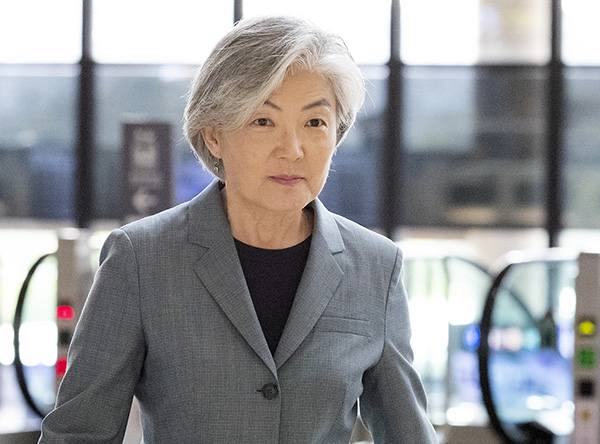 韩国外长康京和&nbsp;视觉中国 图