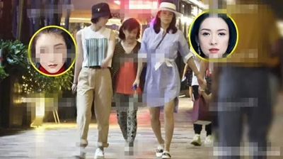 章子怡收工后接女儿放学，小腿粗壮腰部浮肿太明显