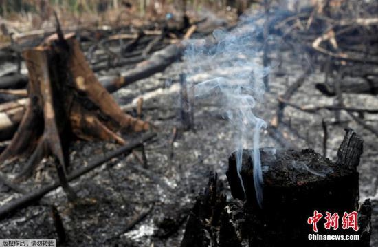 　　资料图：图为截至当地时间8月21日，亚马孙地区的森林大火已持续燃烧了16天。