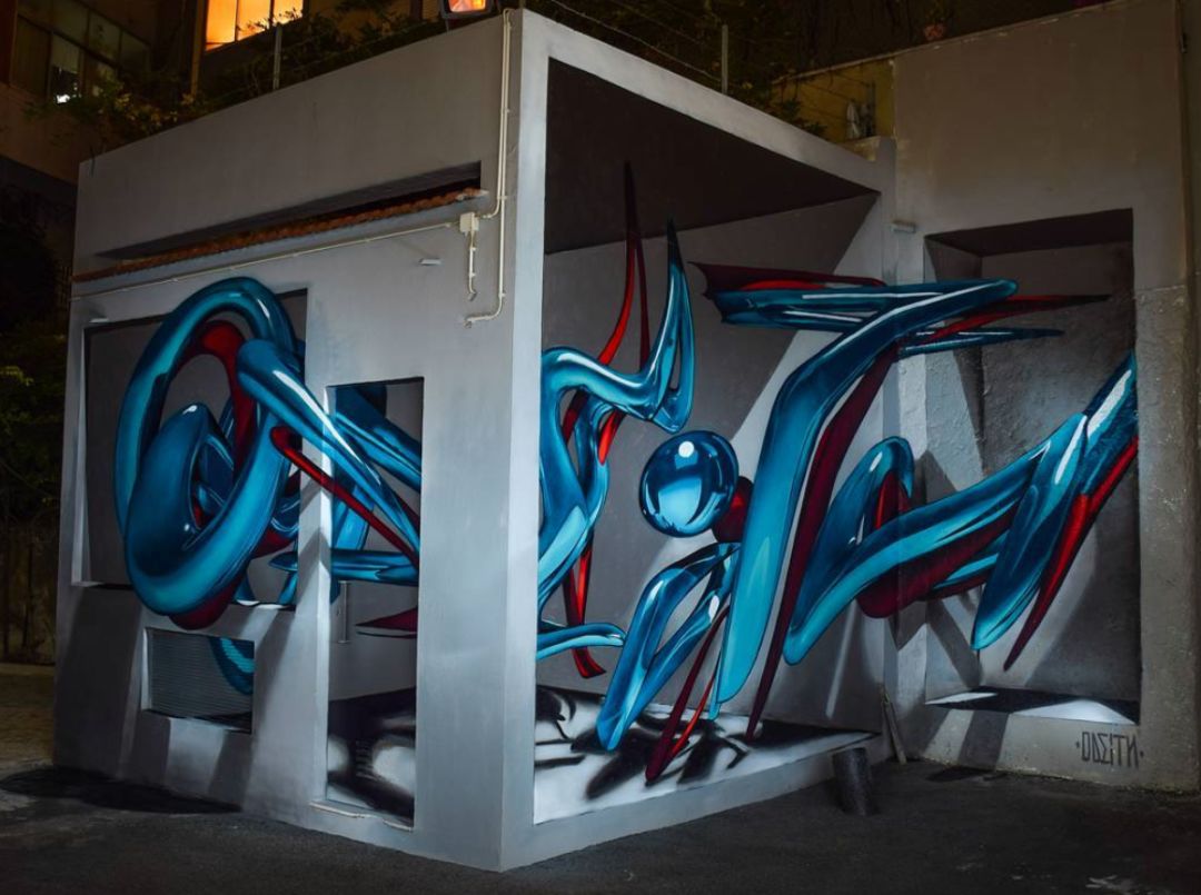 都能被odeith这个3d涂鸦狂魔玩出花来