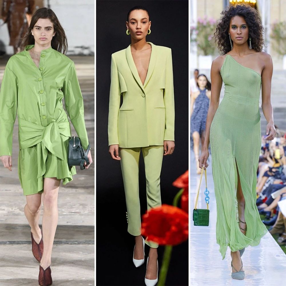 hold 不住大面积牛油果色的衣服,可以选择小面积牛油果配色,比如指甲