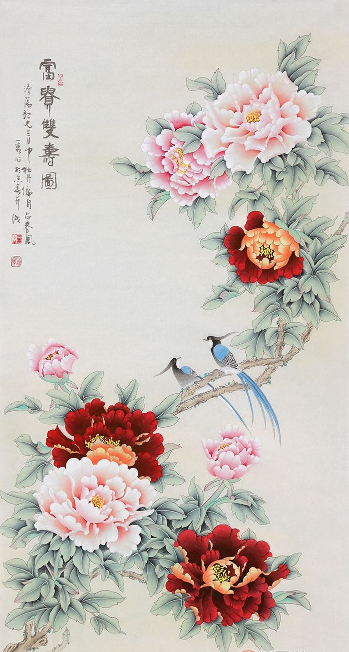 家居走廊也要有艺术感 走廊就要挂名家手绘花鸟画