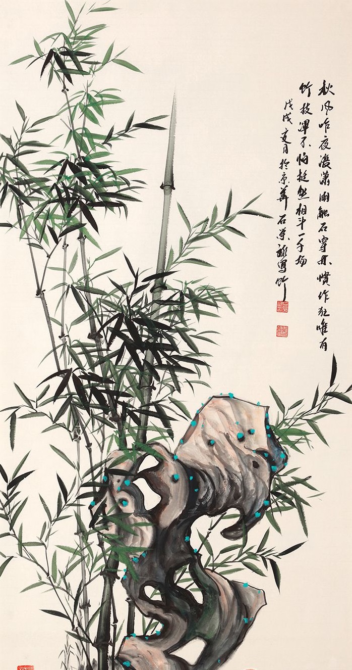玄关挂什么画风水好 国画花鸟画吉祥又雅致|玄关|花鸟画|竹子_新浪