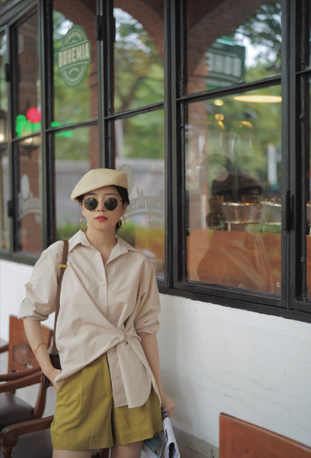 时尚博主三木新穿搭让彩色服饰装扮这个初秋照着穿搭你也美