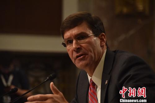 资料图:美国国防部长马克·埃斯珀。中新社记者 沙晗汀 摄