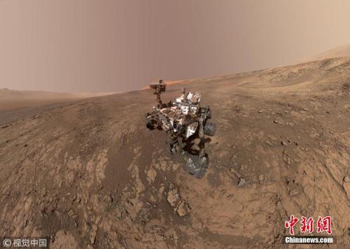 美国宇航局“好奇”号火星探测器在火星维拉鲁宾岭的“自拍照”。图片来源：视觉中国