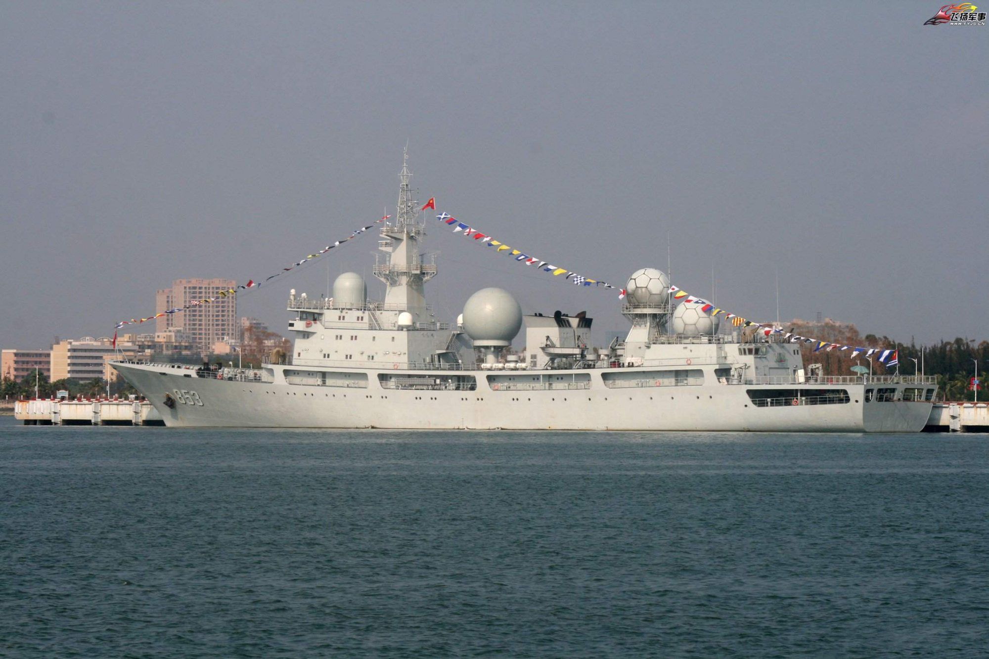 中国海军电子侦察船图片