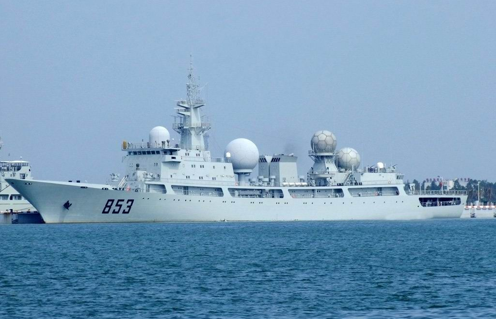 815g型电子侦察船抵近印领海印度人太先进了很担心