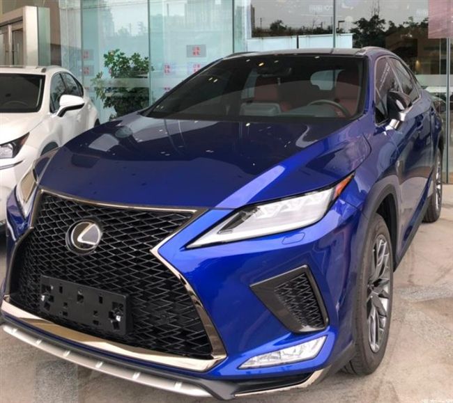 全新雷克萨斯rx到店实拍钛银豪华款显质感宝石蓝运动款激进