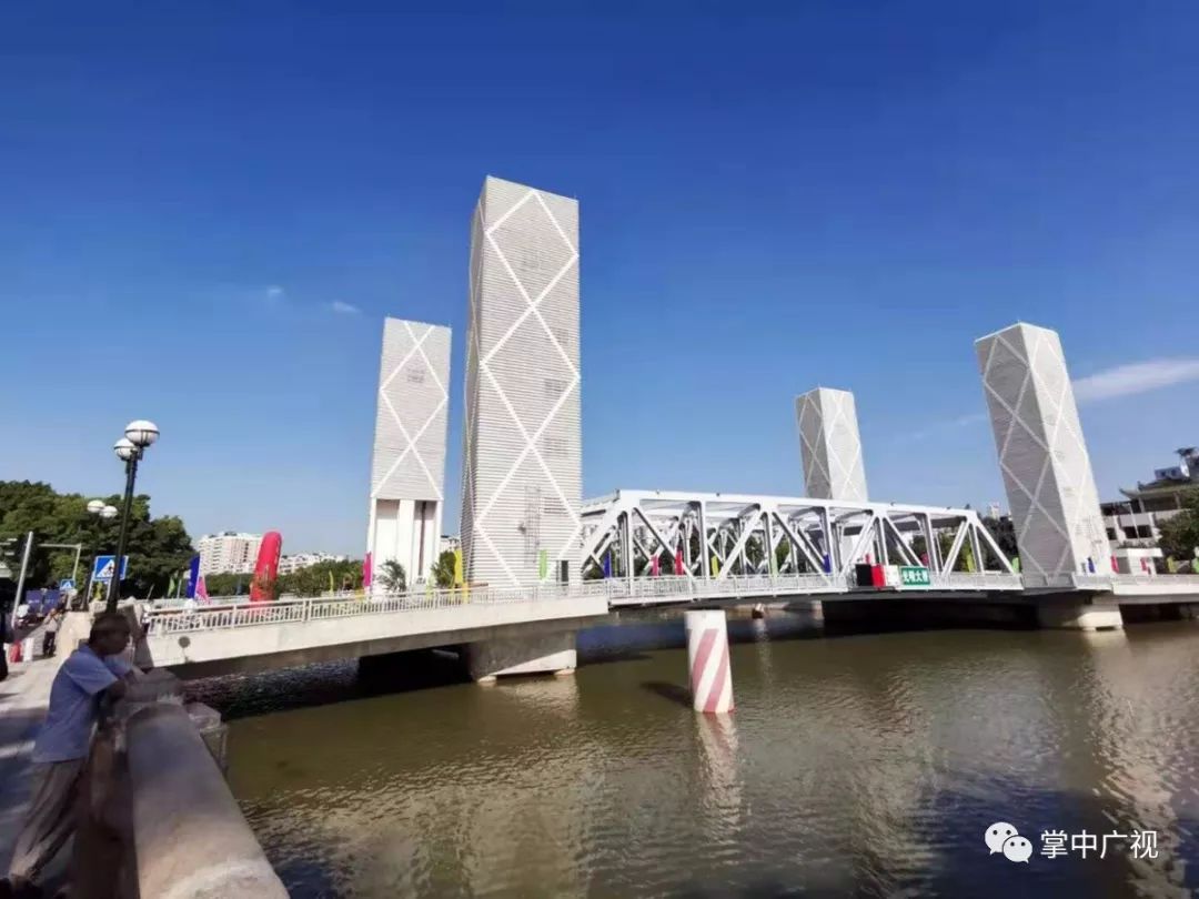 广州首座!番禺区可升降桥今天通车啦!升起只需150秒!