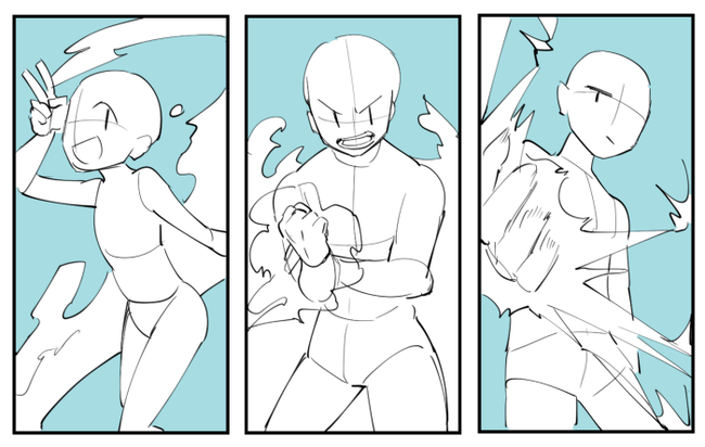 新手怎么画多个人物的构图超实用的多人角色构图技巧