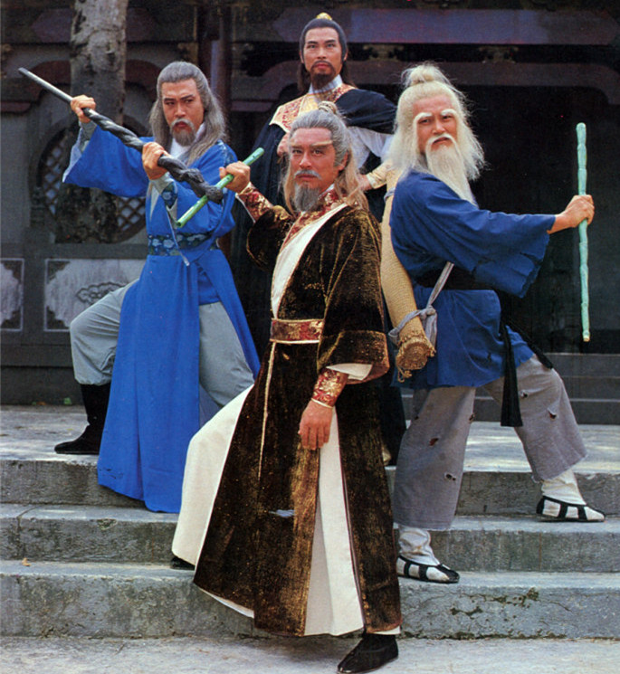 83版射雕英雄传集体大合影图二欧阳克穆念慈穿的好像情侣装