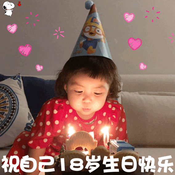 罗熙生日表情包动图合集|祝自己18岁生日快乐