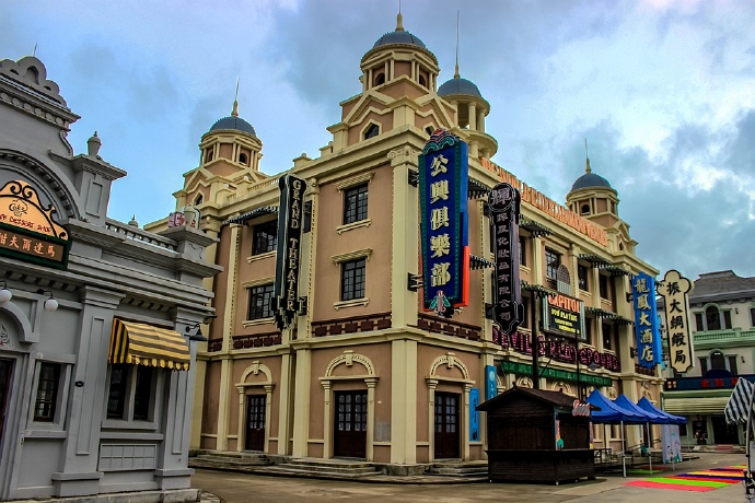 中国海影城,一座具有民国风的影城,浓缩了民国时期的市井生活!