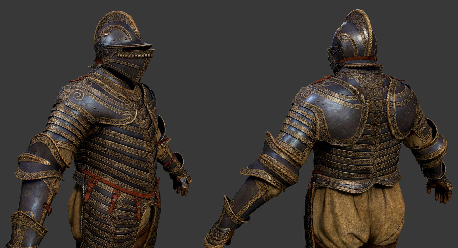 一套黄金铠甲引起美国宇航局注意手工打造浑然一体毫无缝隙