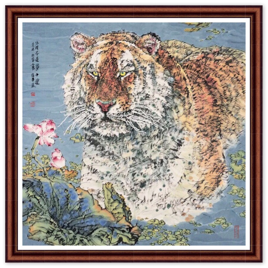 当代工笔走兽花鸟画名家李蒸蒸作品赏析