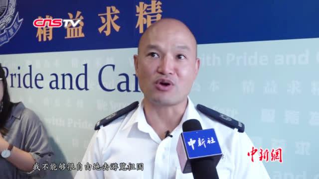光头刘sir称期待北京之行走一走长城做一做好汉香港警长"光头刘sir"因