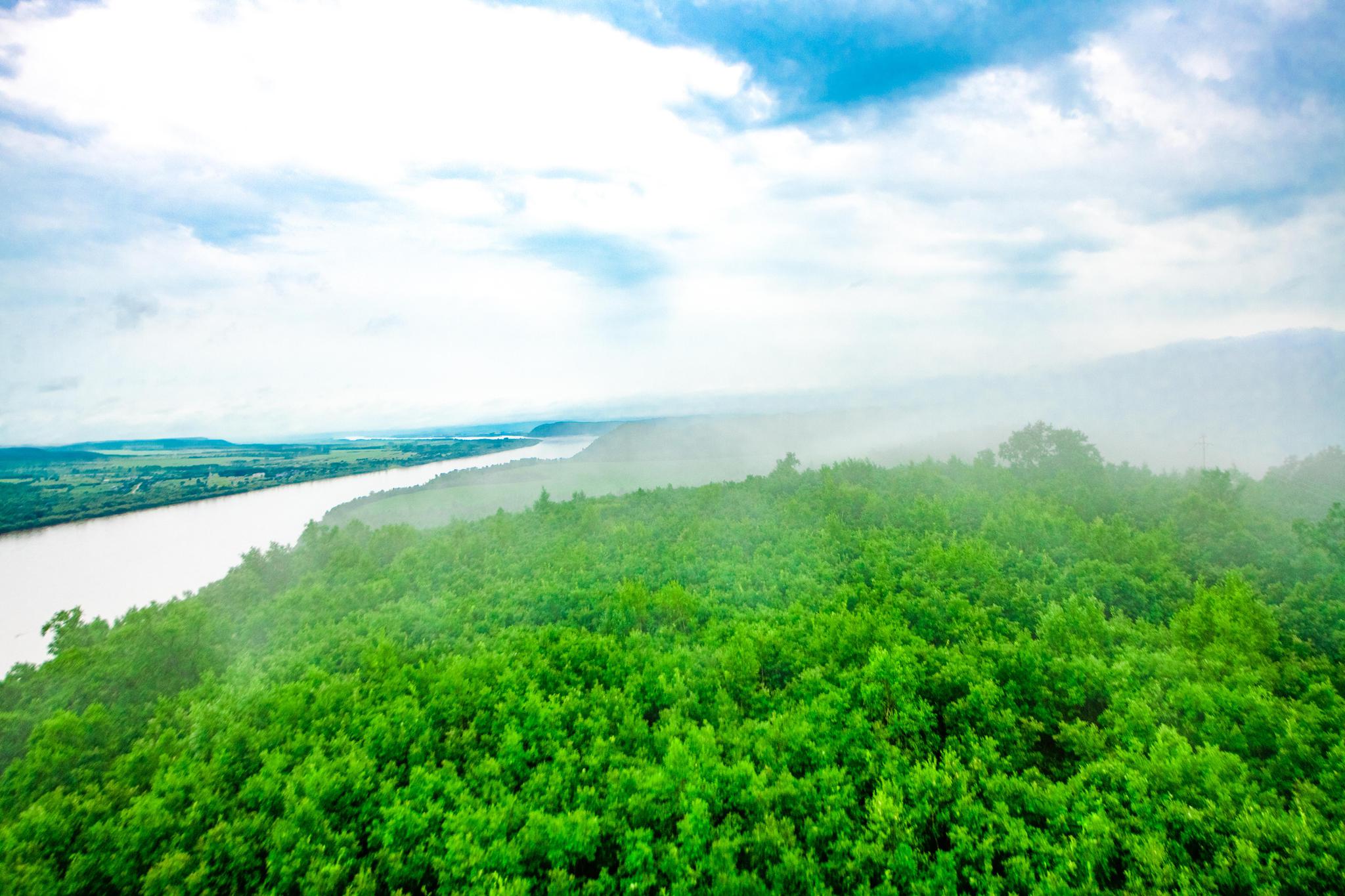 黑龙江最美的一段风景,青山碧水蓝天净土,宛如金庸的武侠世界!