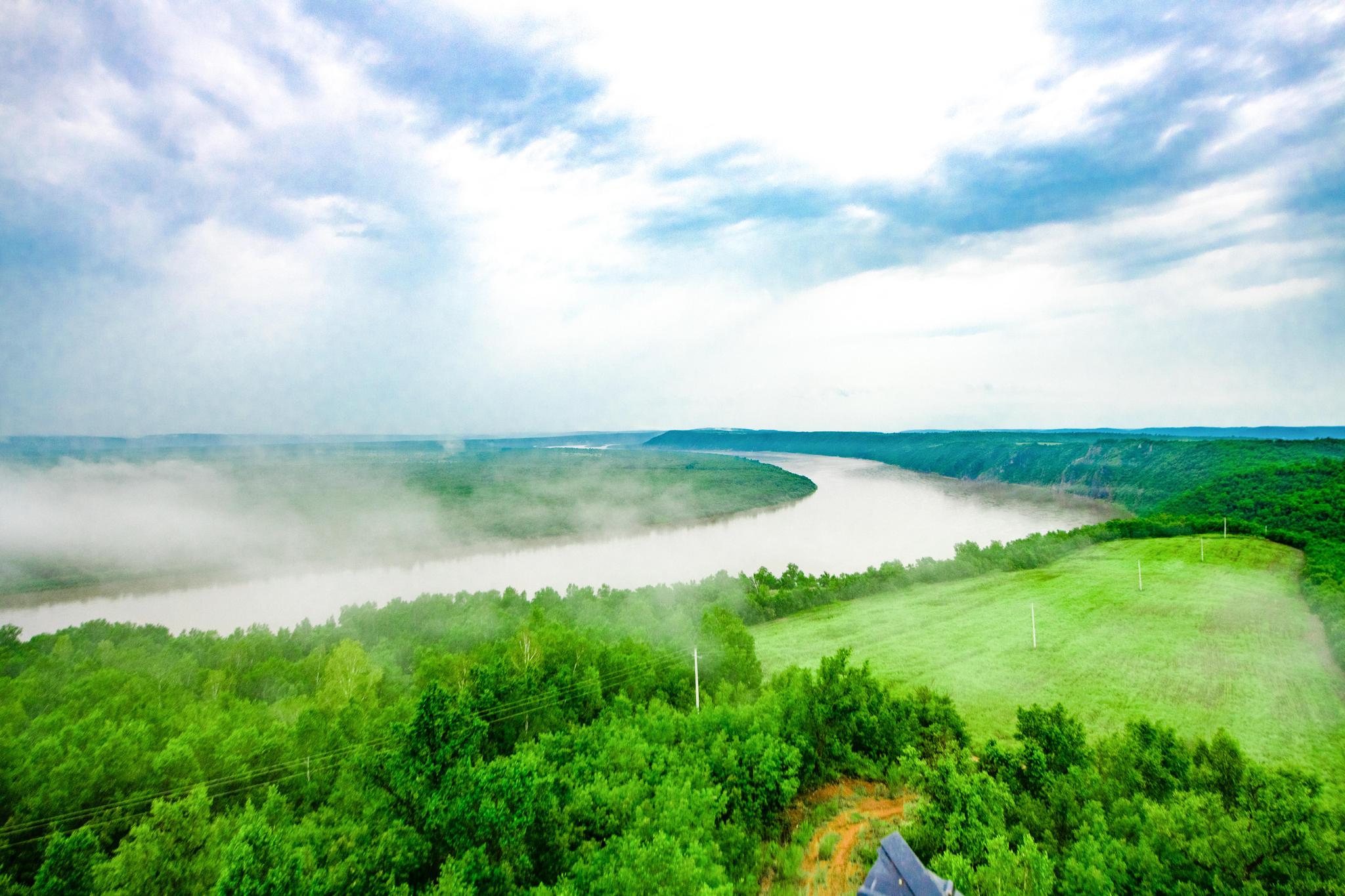黑龙江最美的一段风景,青山碧水蓝天净土,宛如金庸的武侠世界!