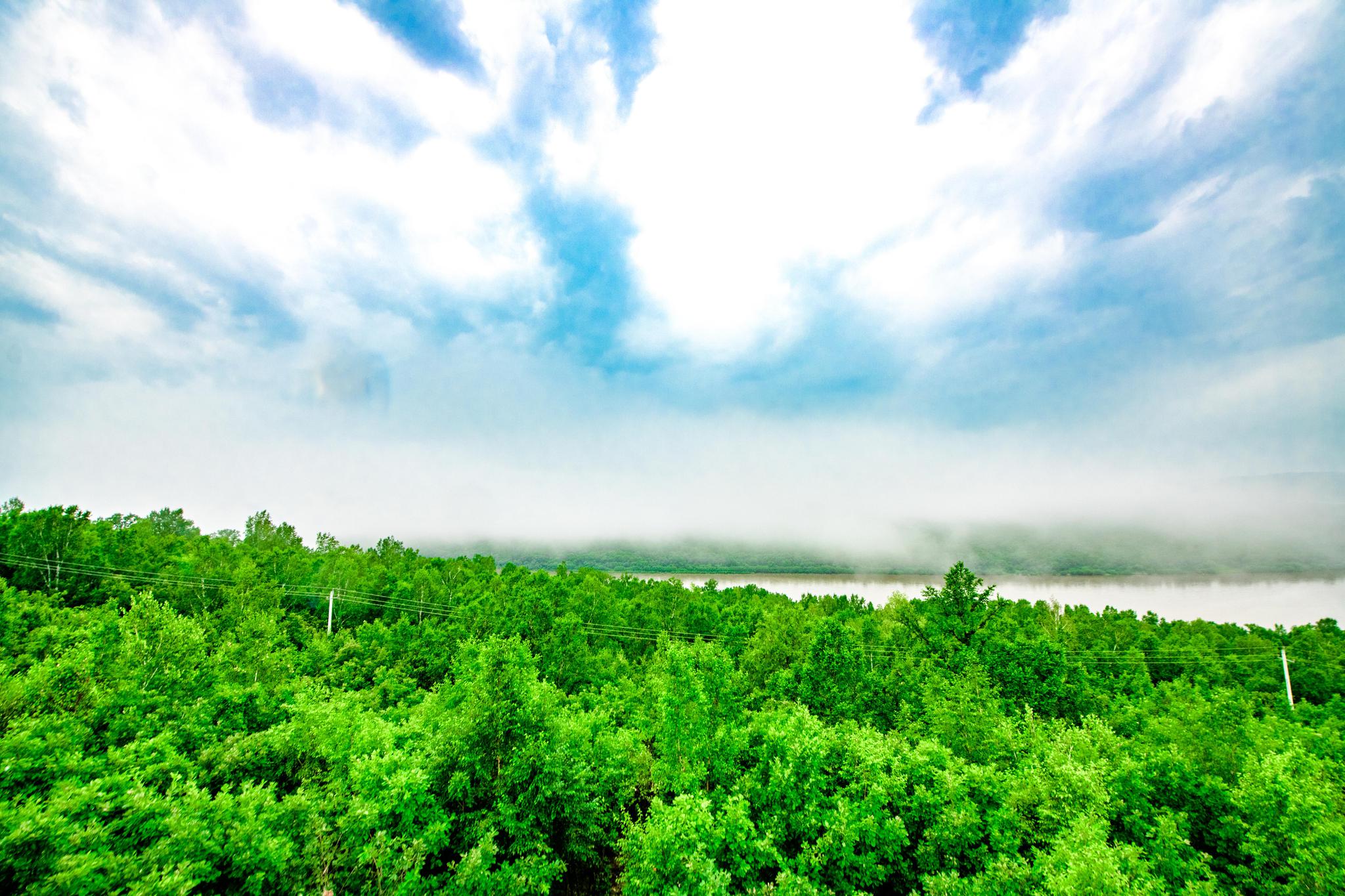 黑龙江最美的一段风景,青山碧水蓝天净土,宛如金庸的武侠世界!