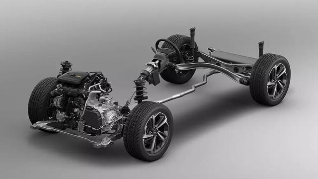 式前副车架设,带有回弹弹簧的减振器,以及全新瓦特连杆扭杆梁的后悬架