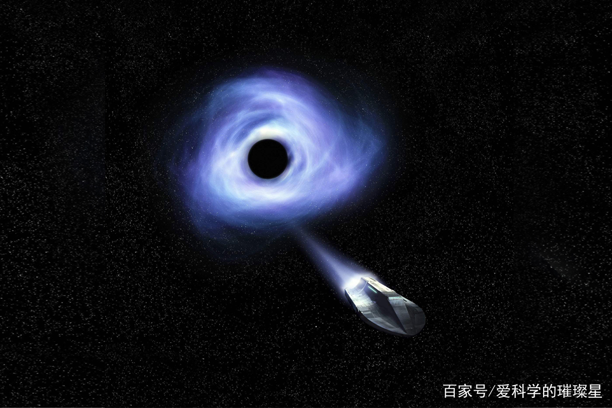 两个黑洞在吞噬物质,其中一个黑洞吞噬一颗恒星,出现周期性变亮