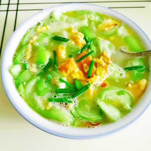 丝瓜蛋汤的做法图片