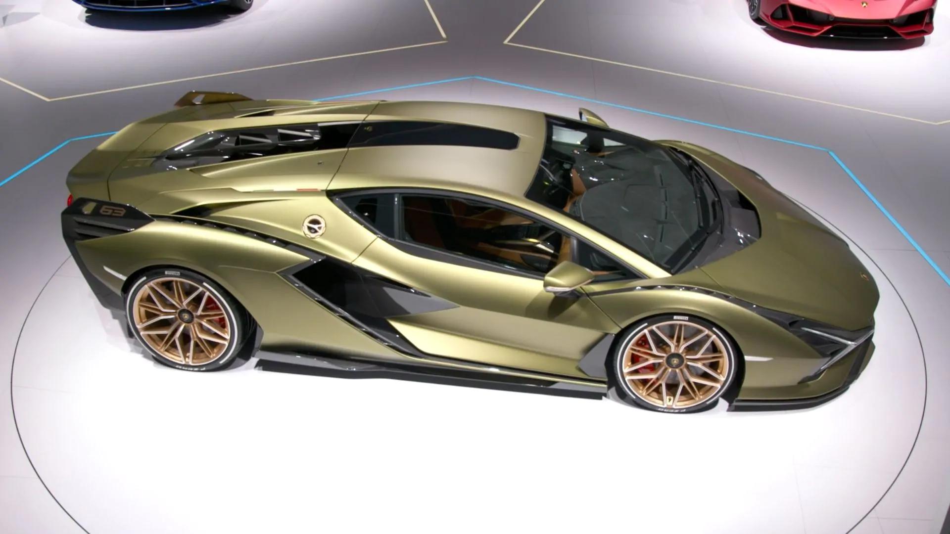 顶级混动超跑/2.8秒破百 兰博基尼sián亮相法兰克福车展