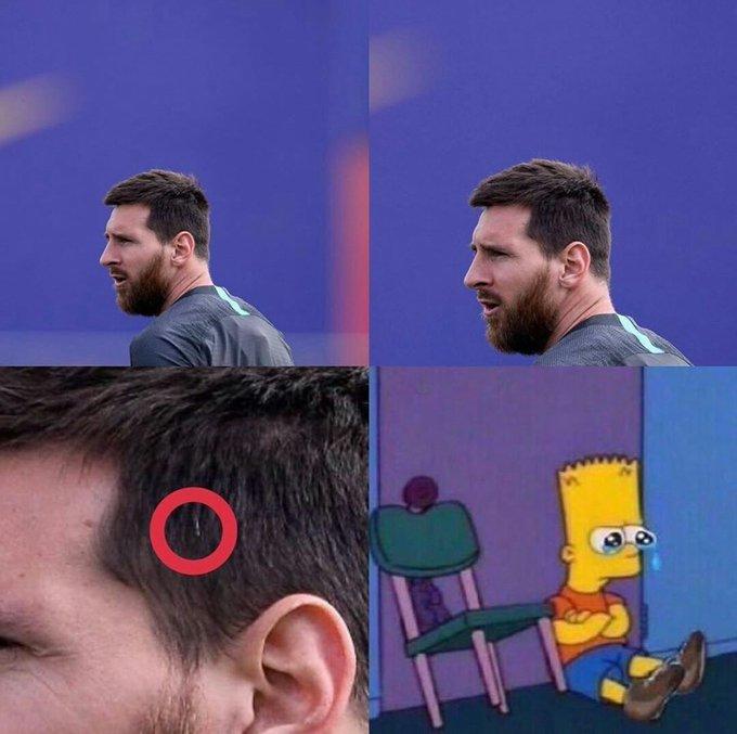 梅西老了!巴萨巨星有了白头发,32岁的他还为世界杯 金球奖拼命