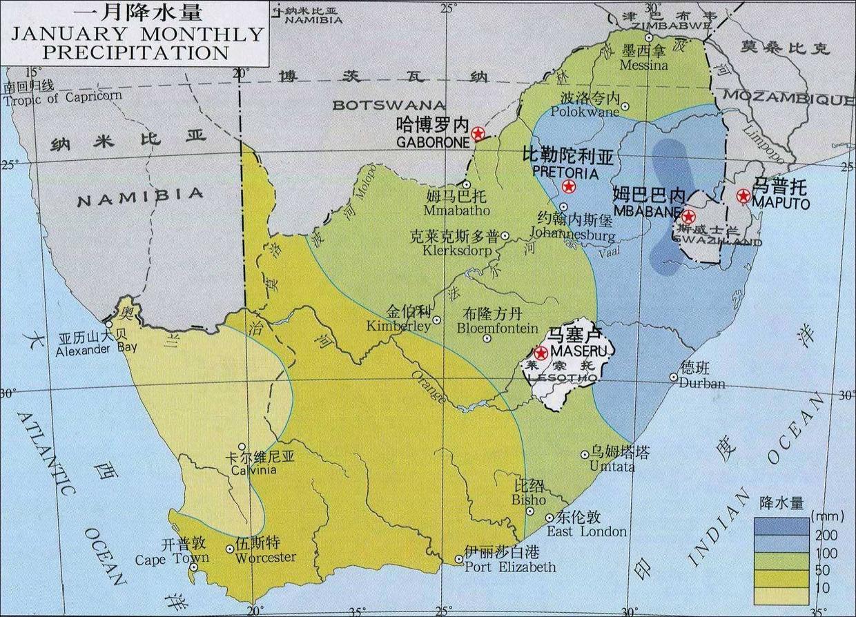为什么南非三面临海而多数地区还是干旱少雨