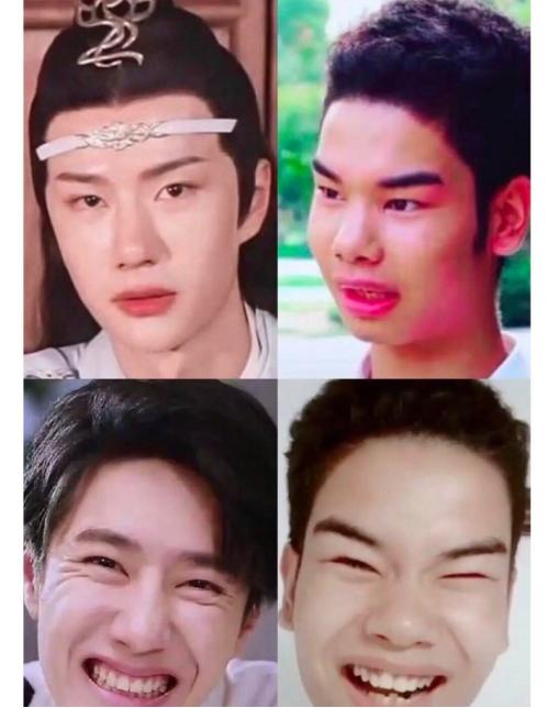 王一博代言美妆莫名撞脸发际线小吴看见这照片你们想买吗