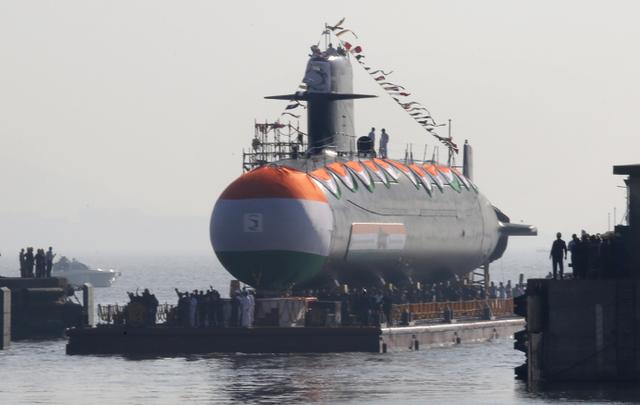 新潜艇下水,印度举国欢腾,印防长例行吹牛:环印度洋最强