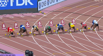 世锦赛百米水平大滑坡4年前半决赛9人进10秒今只剩下1人