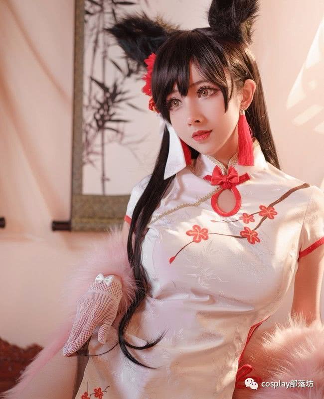 cos:碧蓝航线,旗袍兽耳爱宕,恭贺新春