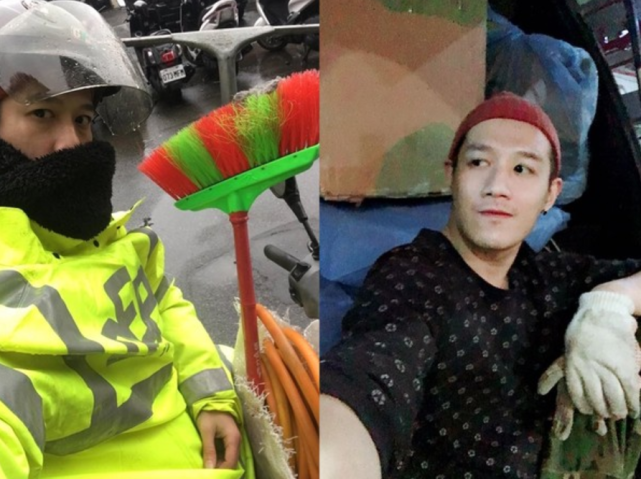 当红男星落寞后接不到通告,和妈妈一起当清洁工送奶工为生