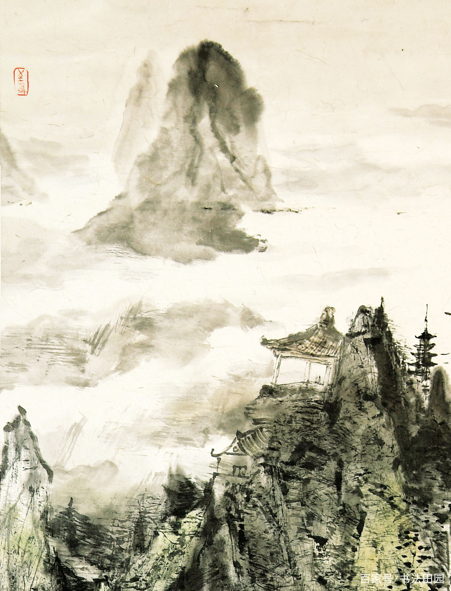 国画中的云如何画?画家教你4种简单的方法|云彩|国画|画法_新浪新闻