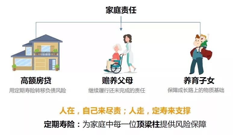 这个产品的意义很简单,也只有一个,就是解决人走了,未完成的家庭责任
