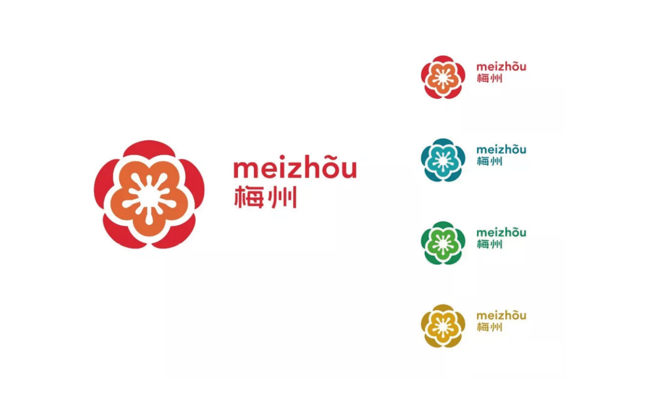 一朵梅花客天下,梅州城市LOGO新鲜出炉!|梅州|城市形象|客家人_新浪新闻
