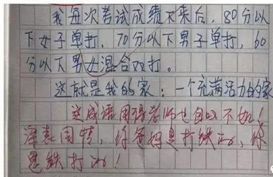 小学生奇葩作文,用“ABCDEFG”造句,老师看完哭笑不得|小学生|造句|作文_新浪新闻