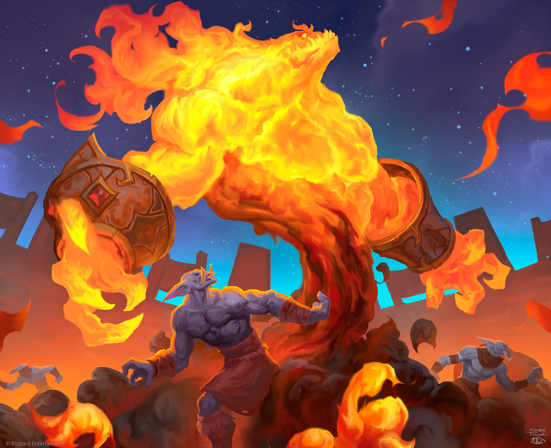 炉石传说biubiubiu的快感国服传说前50we火妖法来袭