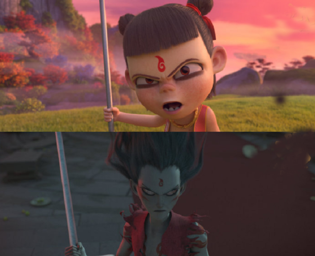 哪吒之魔童降世哪吒变身前后对比小哪吒和大哪吒谁更得人心
