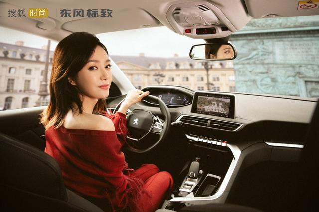 秦岚驾驭东风标致4008 邂逅巴黎白月光-新浪汽车