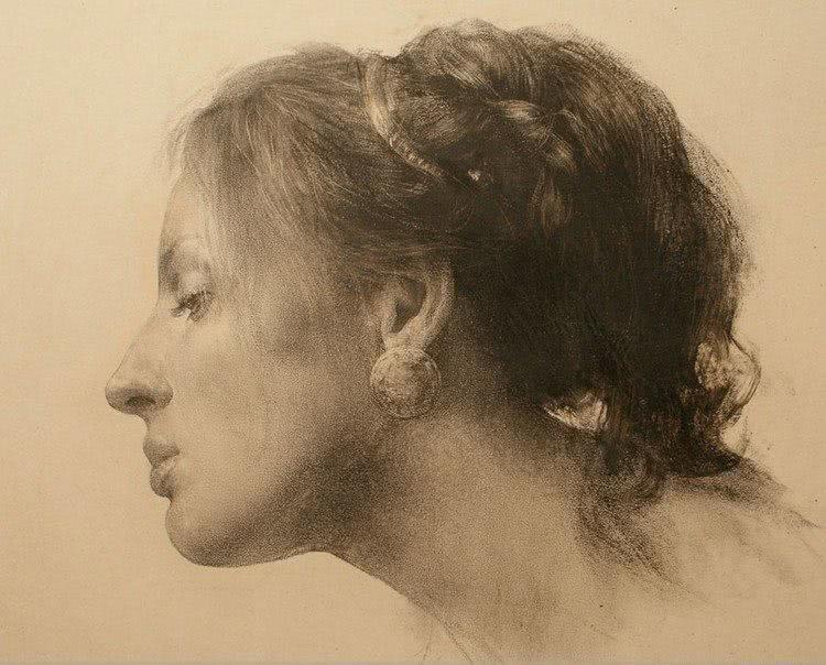 欧洲艺术家绘画作品欣赏俄罗斯艺术家尼古拉61布洛欣素描篇